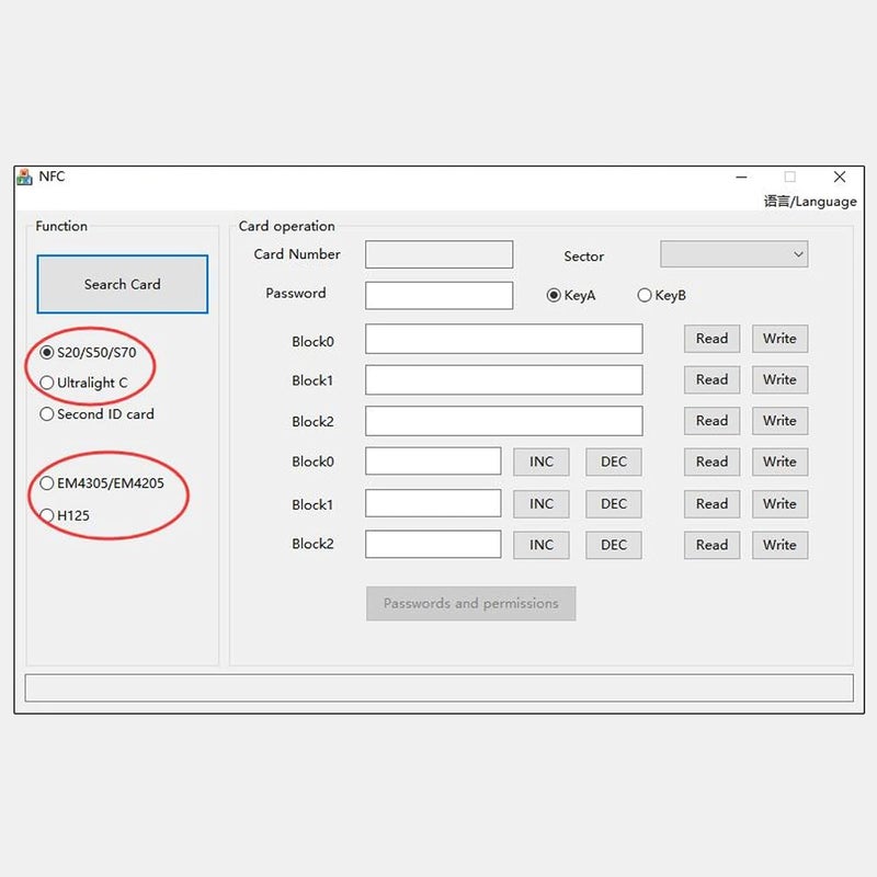 symcode RFID Reader Writer 125KHz/13.56Mhz Dual Frequency Reads ID IC Card Reader Scanner Support Keyboard Emulation Output Support Write UHF Tags S20/S50/S70 Ultralight C EM4305/EM4205 H125 - Image 5
